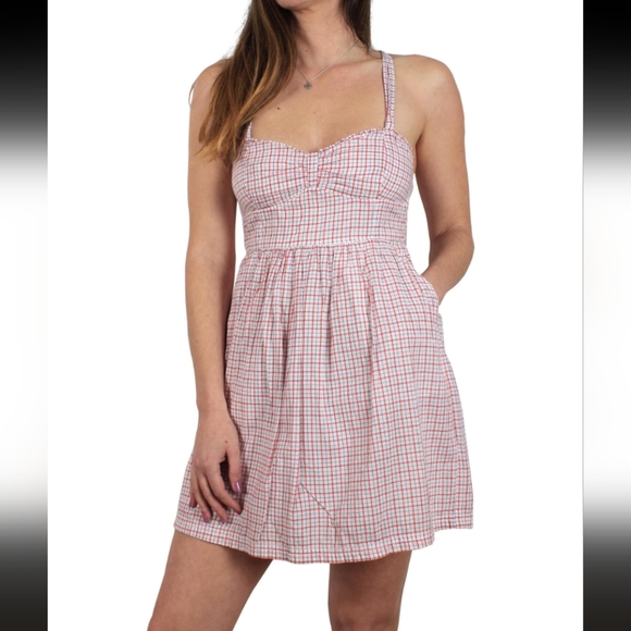 Abercrombie & Fitch Plaid Mini Dress Sz XSmall - Picture 2 of 11